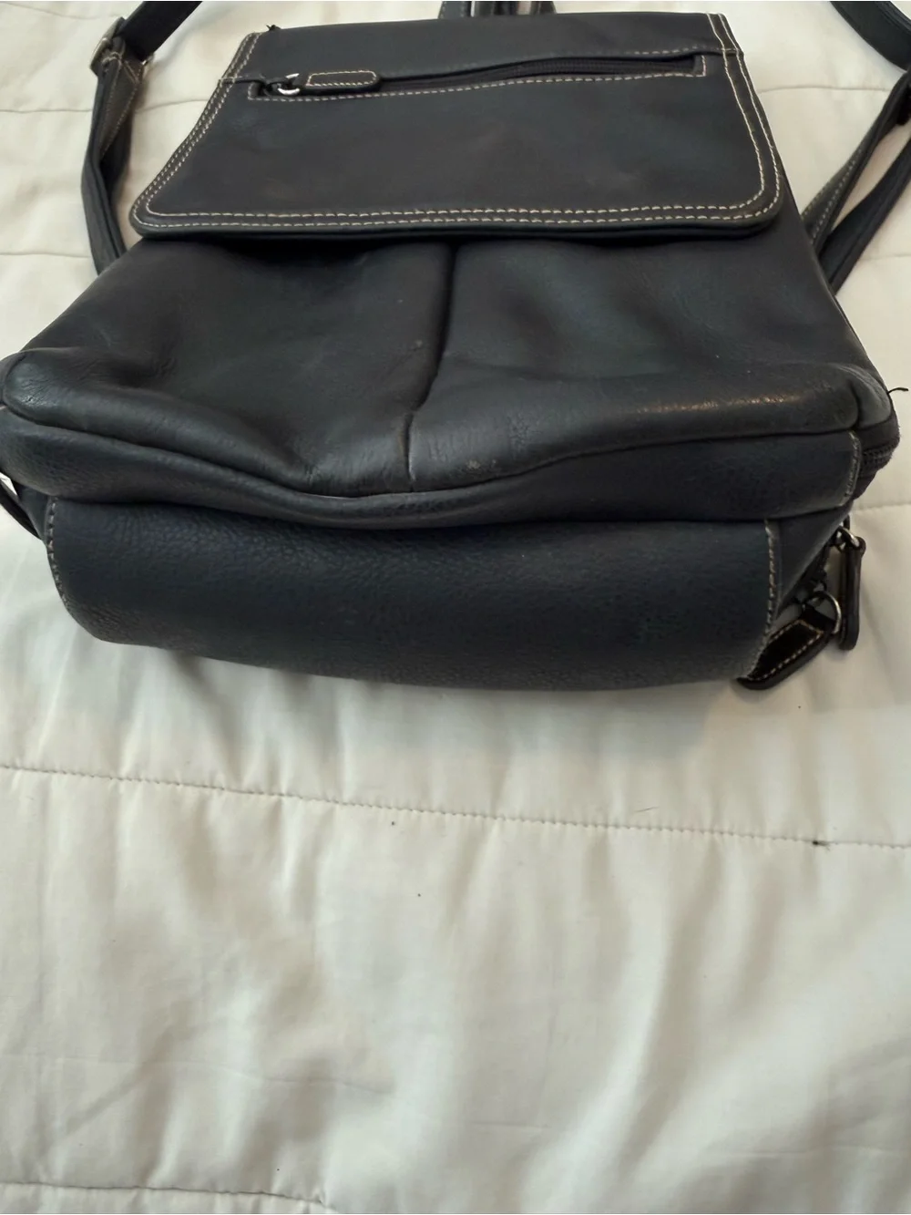Vintage Hillard & Hansen Genuine Leather Backpack